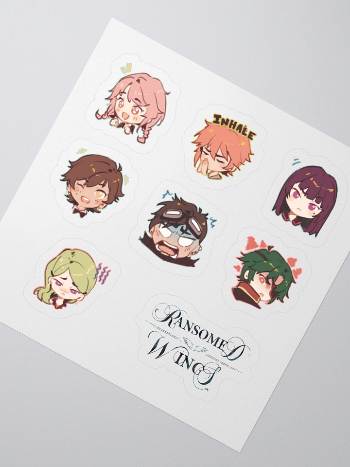 Ransomed Wings - Chibi Expressions Sticker Sheet 01 product image (2)