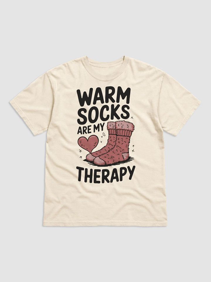Warm Socks Are My Therapy Tee product image (2)