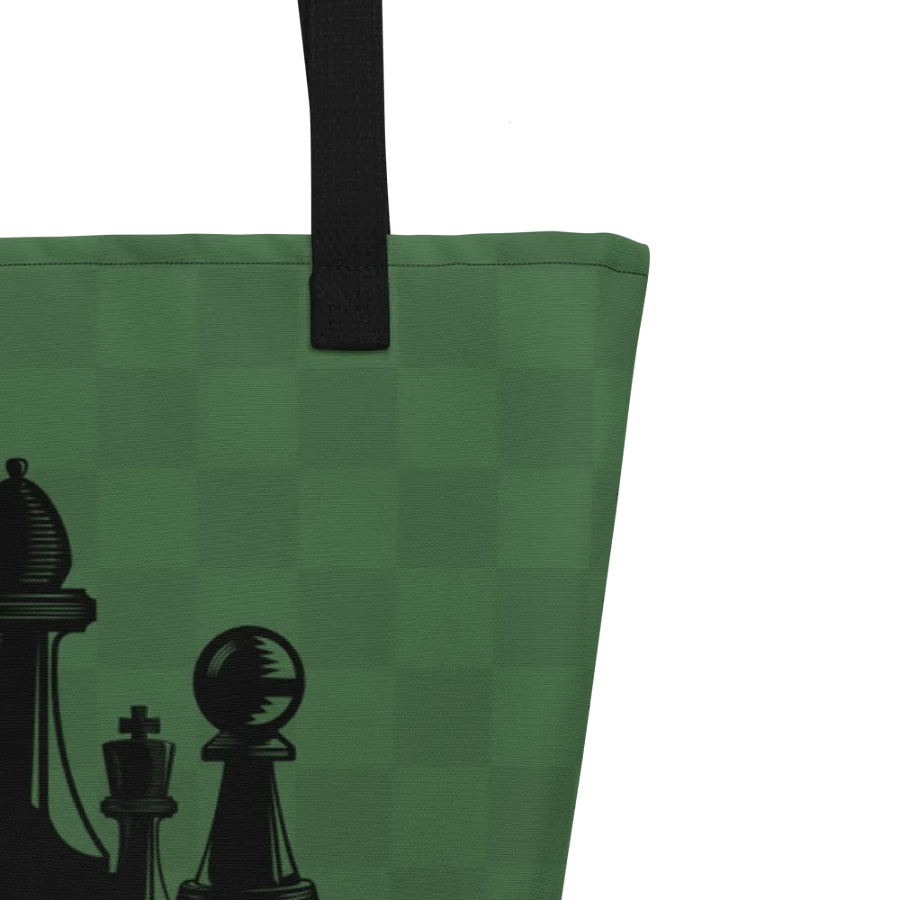 Chess Forest Shoulder Tote Bag for Board Gamers - Chess Piece Water Reflection product image (4)