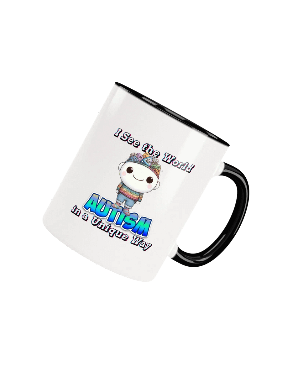 Autism: I See the World in a Unique Way Ceramic Mug with Color Inside product image (17)