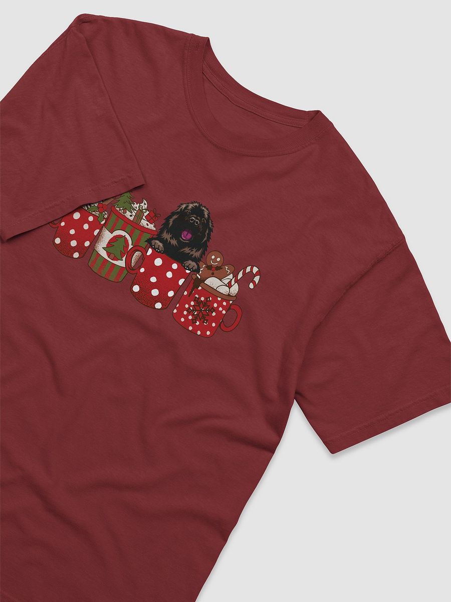 Cute Newfoundland Dog in a Christmas Cup T-Shirt | Funny Christmas Pup in a Cup product image (6)