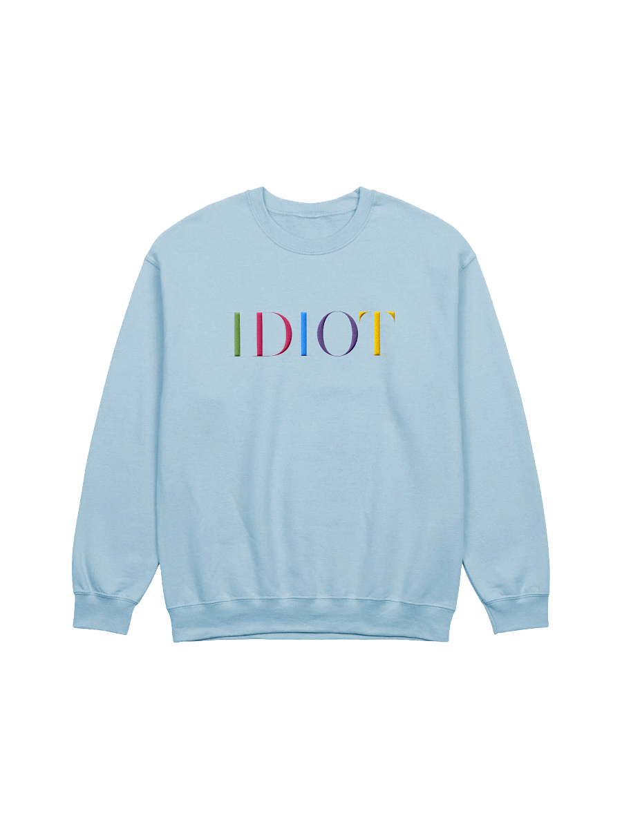 IDIOT Blue Crewneck product image (1)