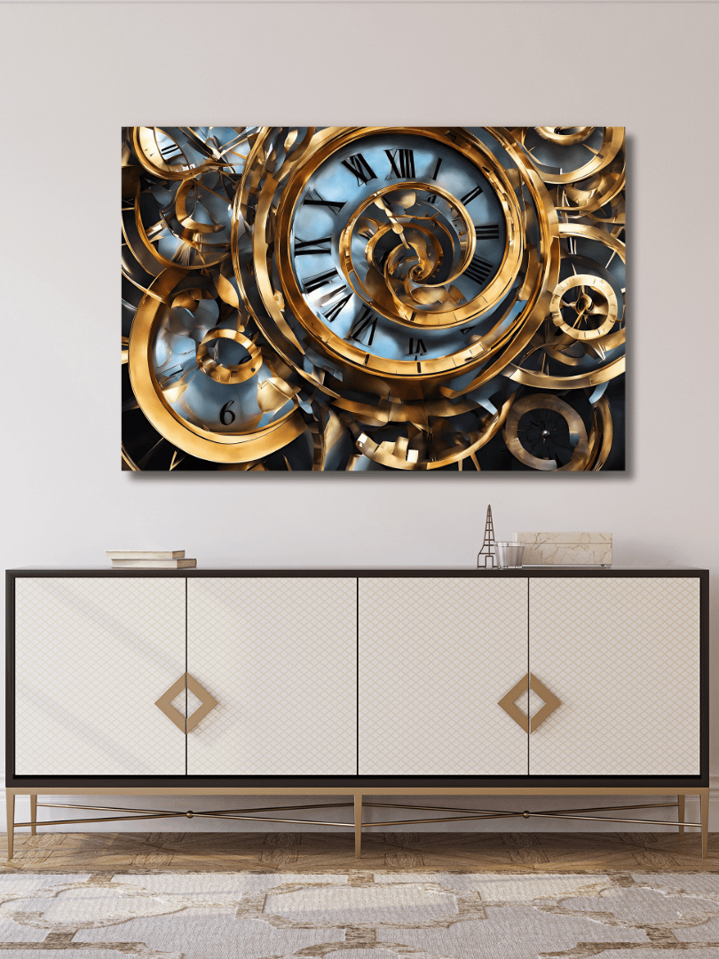 Time Confusion-5 | Artistic Wall Painting product image (2)