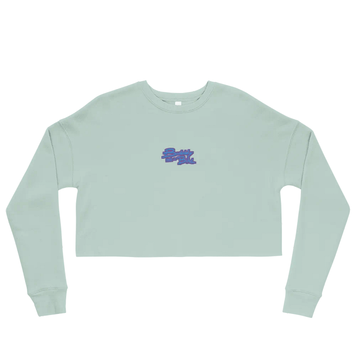 Bubbly and a B*tch (violet bubble design) embroidered fleece crop crew product image (25)