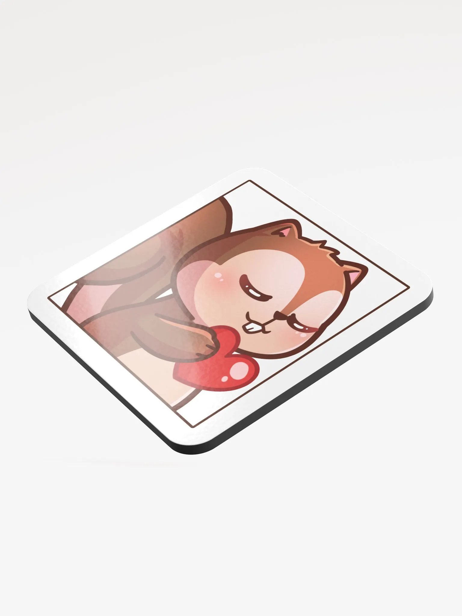 Smug Squirrel Heart Coaster product image (3)