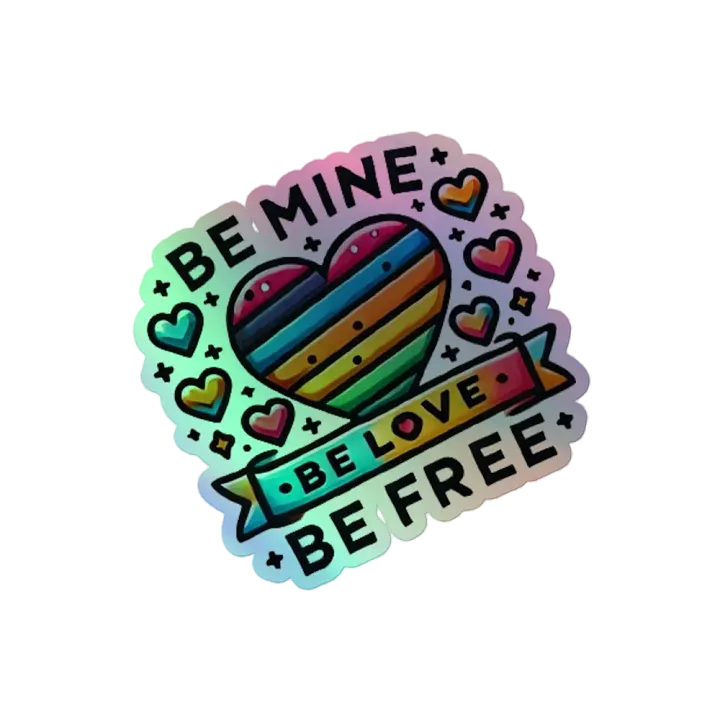 Rainbow Love Holographic Sticker Set product image (2)