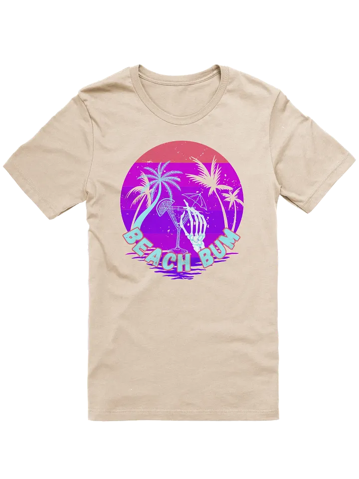 Beach Bum Skeleton Sunset T-Shirt product image (1)