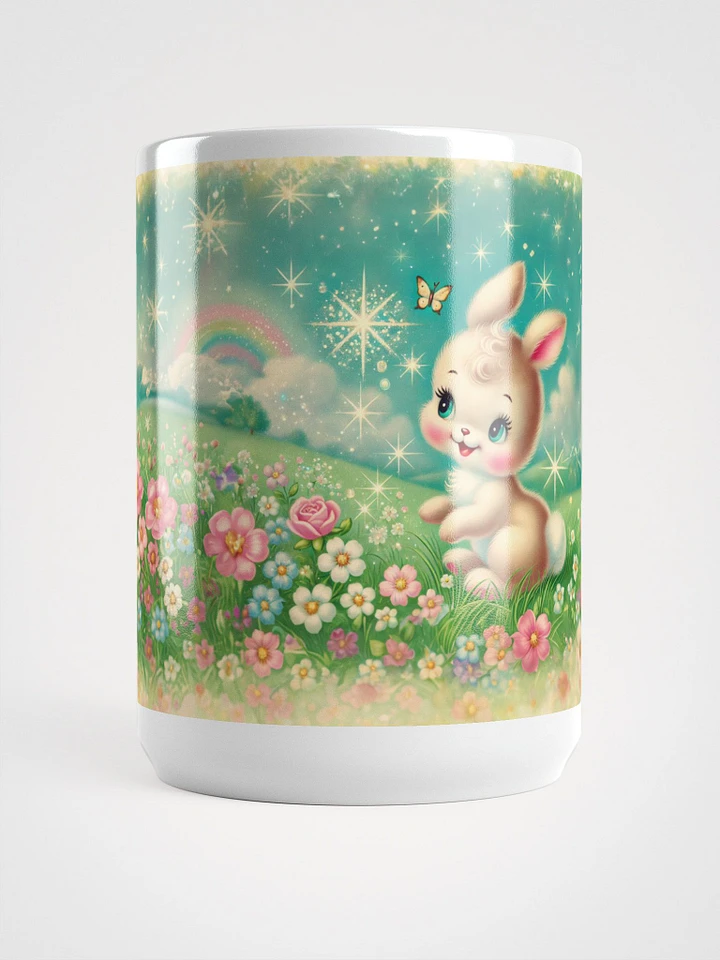 Rainbow Bunny Glossy White Mug product image (1)