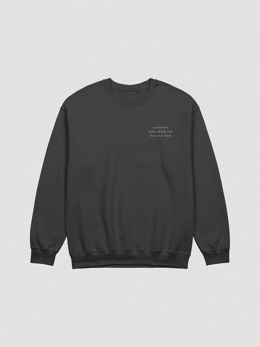 Creature With Which One Classic Crewneck Sweatshirt Embroidered product image (2)