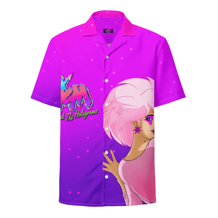 Jem Vaporwave Tribute Hawaiian Button up product image (2)