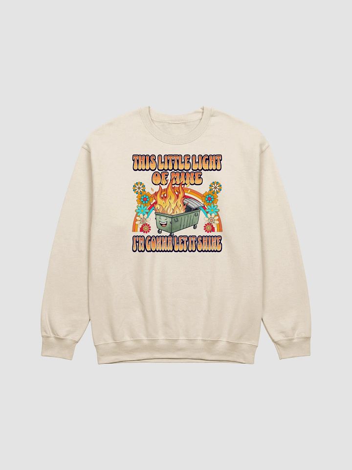 This Little Light Of Mine Dumpster Fire Crewneck Sweatshirt product image (15)