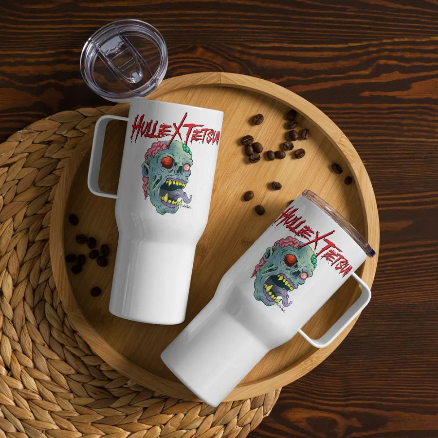 Gimme Brain Travel Mug with a Handle (HulleVane Design) product image (12)