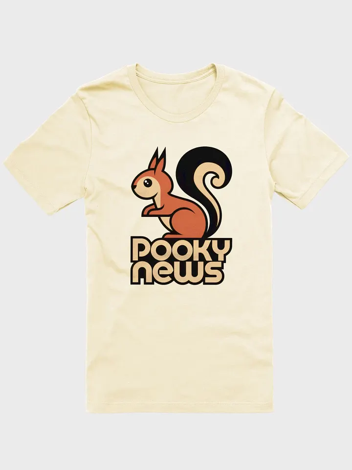 Super Soft and Flattering Tee: Pooky News: Neutrals, 50s product image (1)