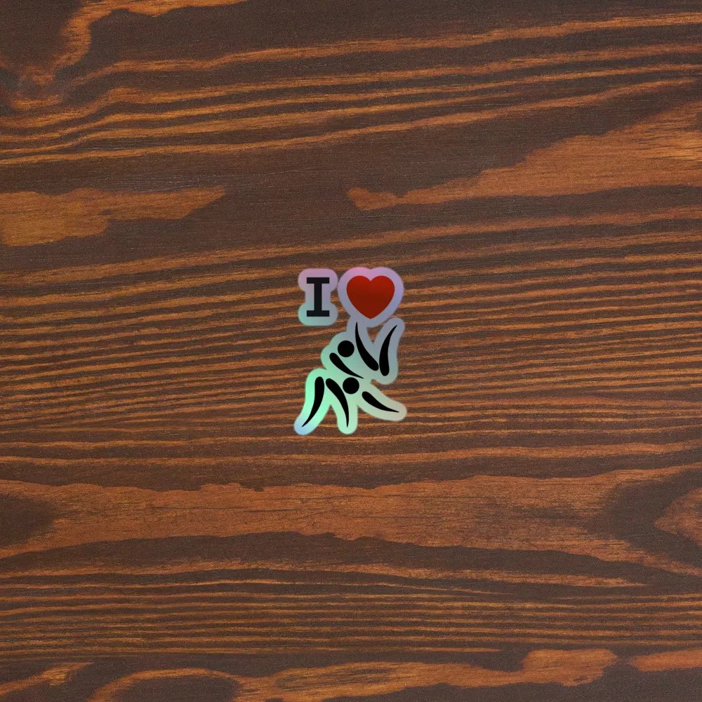 I Love Judo Holographic Sticker product image (5)