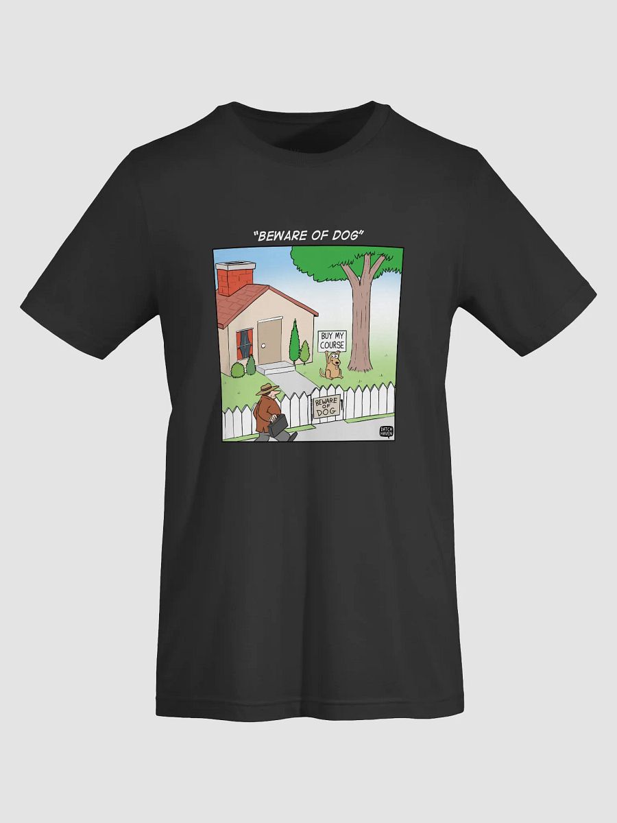 "Beware of dog" soft t-shirt product image (7)