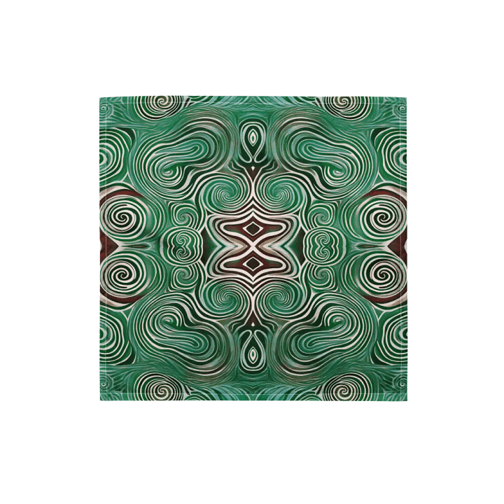Funky Cool Green Liquid Tie-Dye Bandana product image (2)