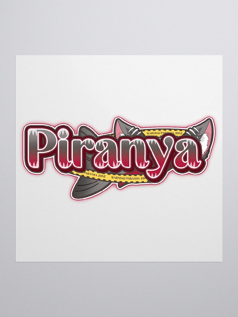 Piranya Logo Sticker