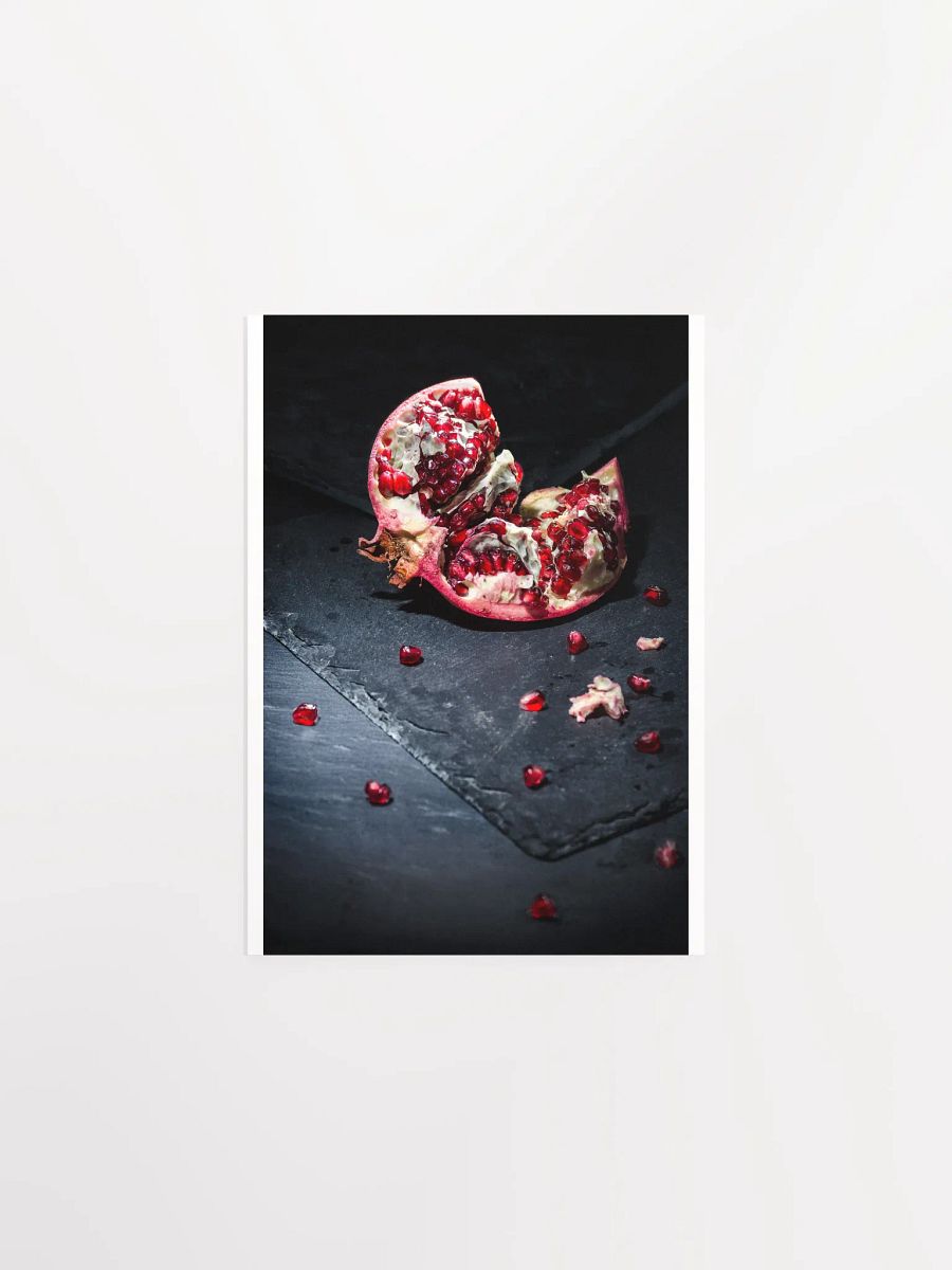 Pomegranate on Slate still-life 2 - Print product image (2)