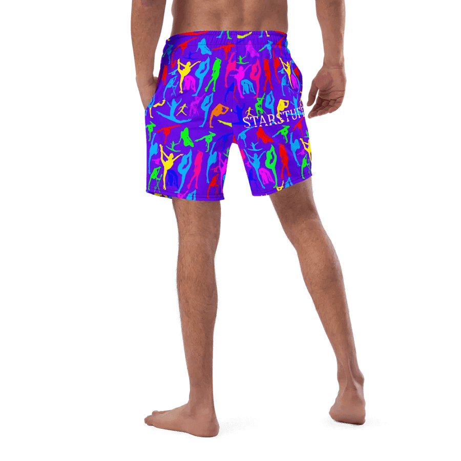 Purple Bright Flexible StarStuff Swim Trunks product image (1)