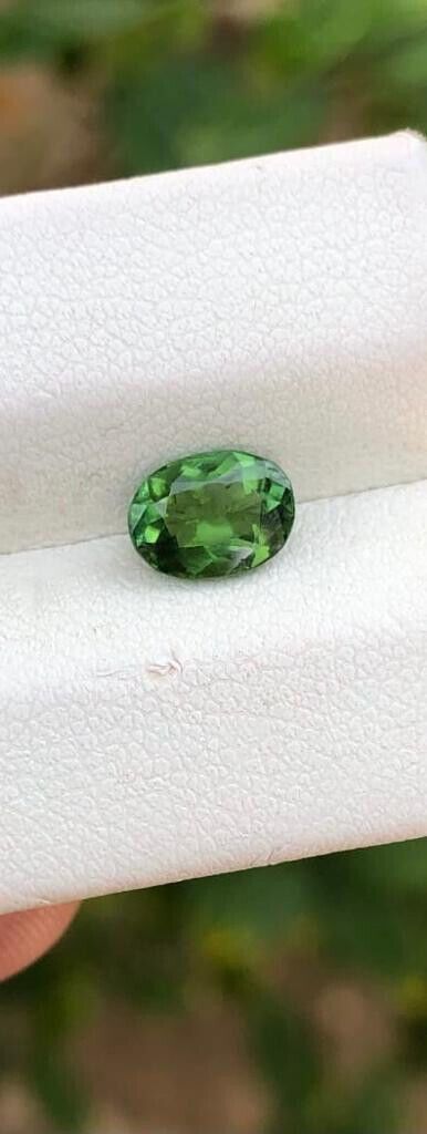 NATURAL TOURMALINE GEMSTONE FOR RING OVAL SHAPED CHROME COLOR GEMSTONE, 1 CARAT product image (4)