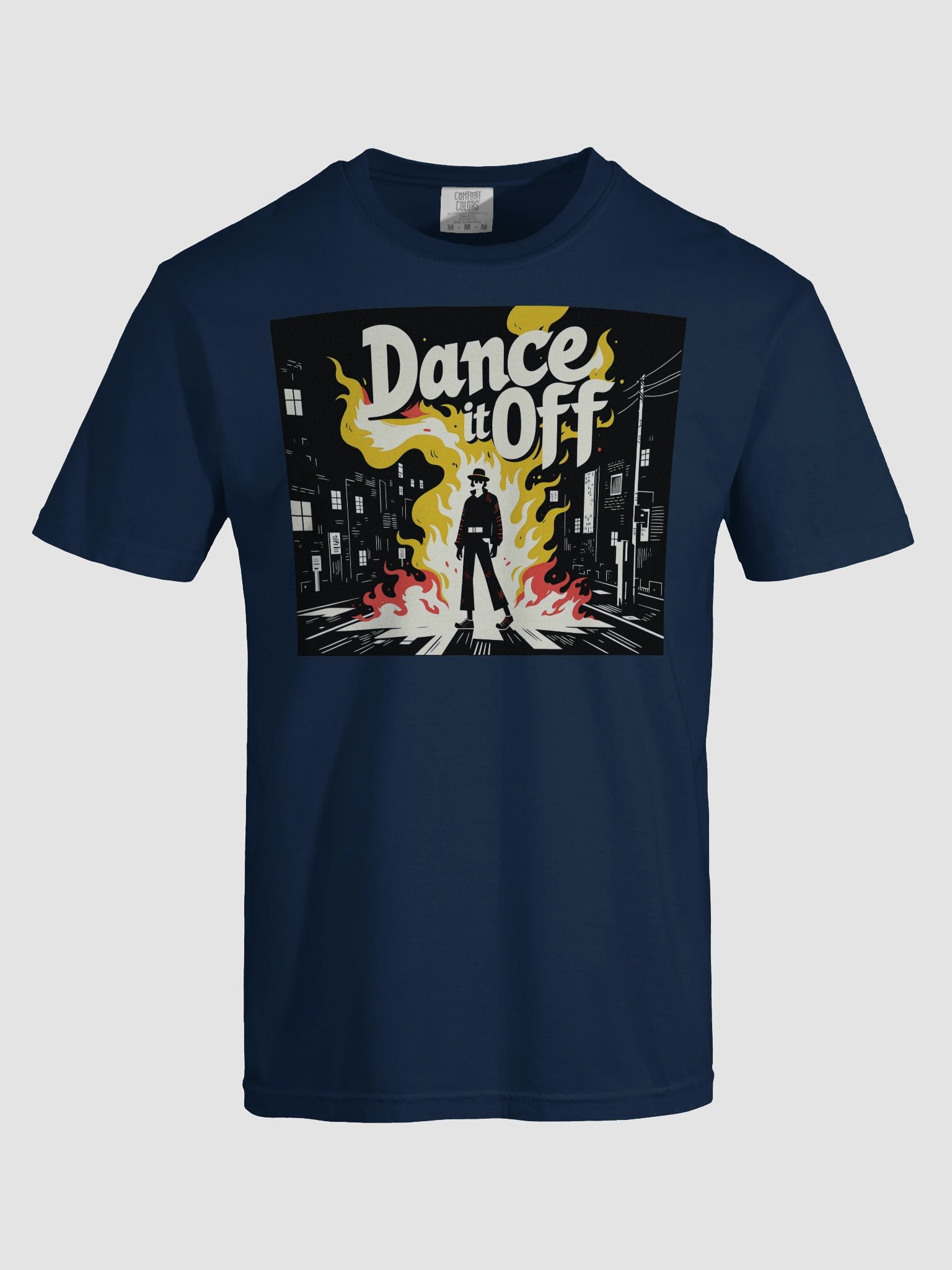 Burnin’ Dance | 'Dance It Off' Flame Art Print | Heavy T-Shirt product image (40)