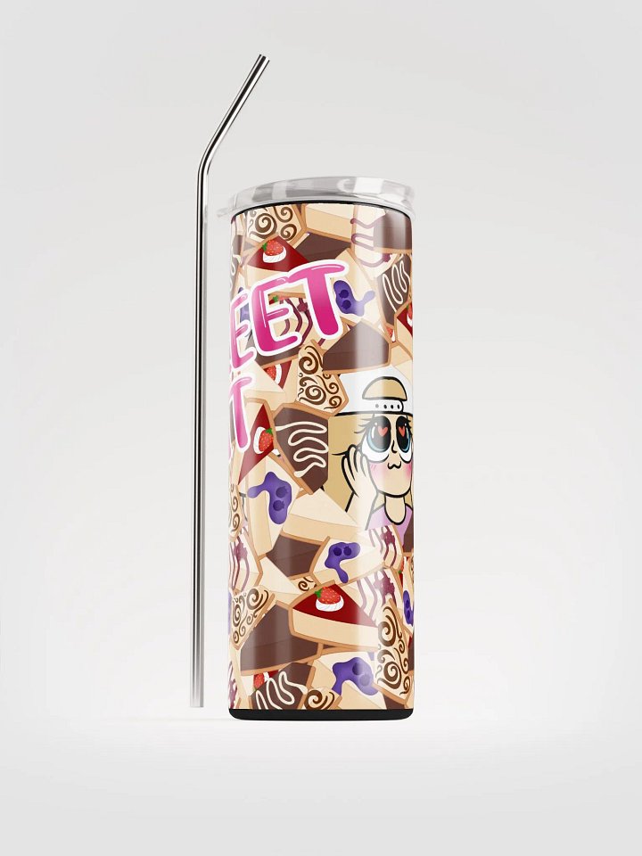 Whimsical Cheesecake Stainless Steel Tumbler product image (1)