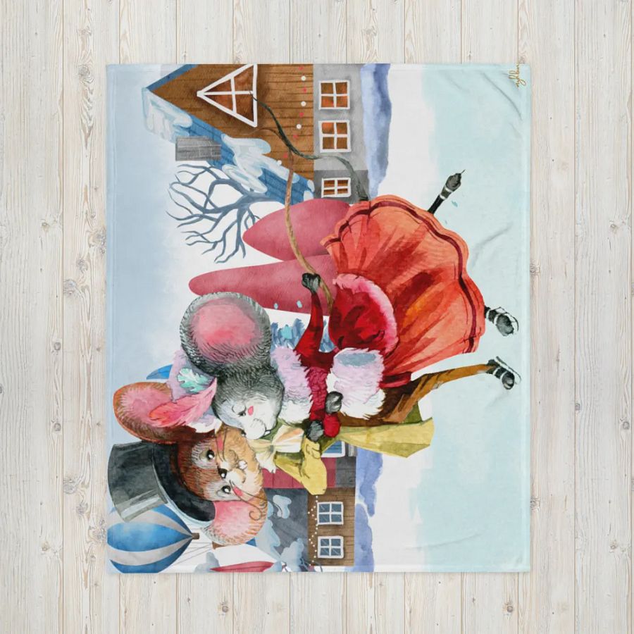 Warm Winter Embrace Throw Blanket product image (4)