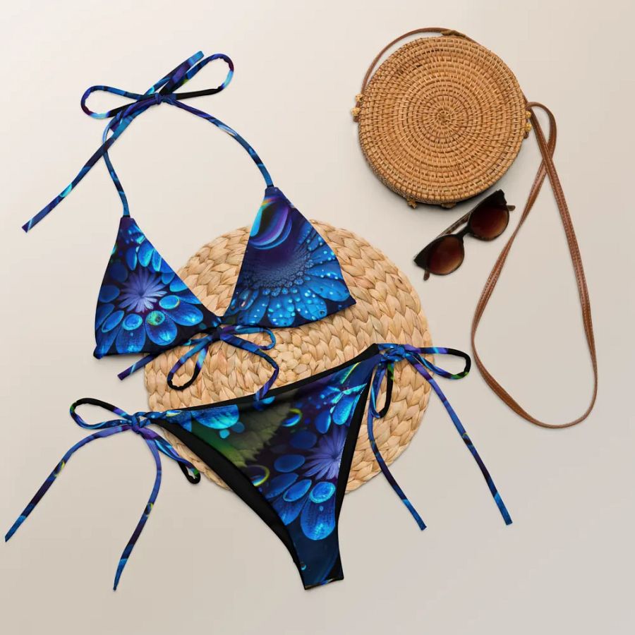 Kawaiikitten Exclusive Premium Dew Drop Deep Blue Bikini product image (8)