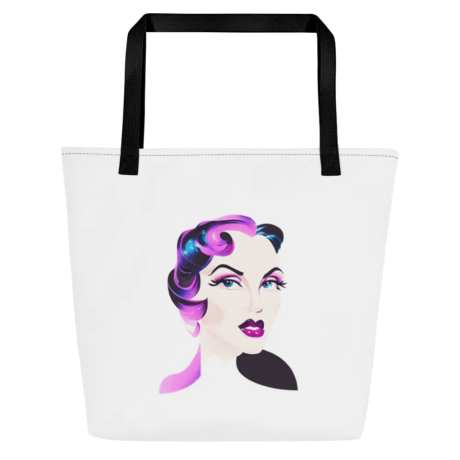 Striking retro lady tote bag product image (1)