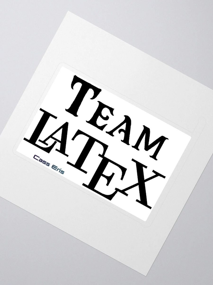 Team LaTeX Vinyl Sticker product image (6)