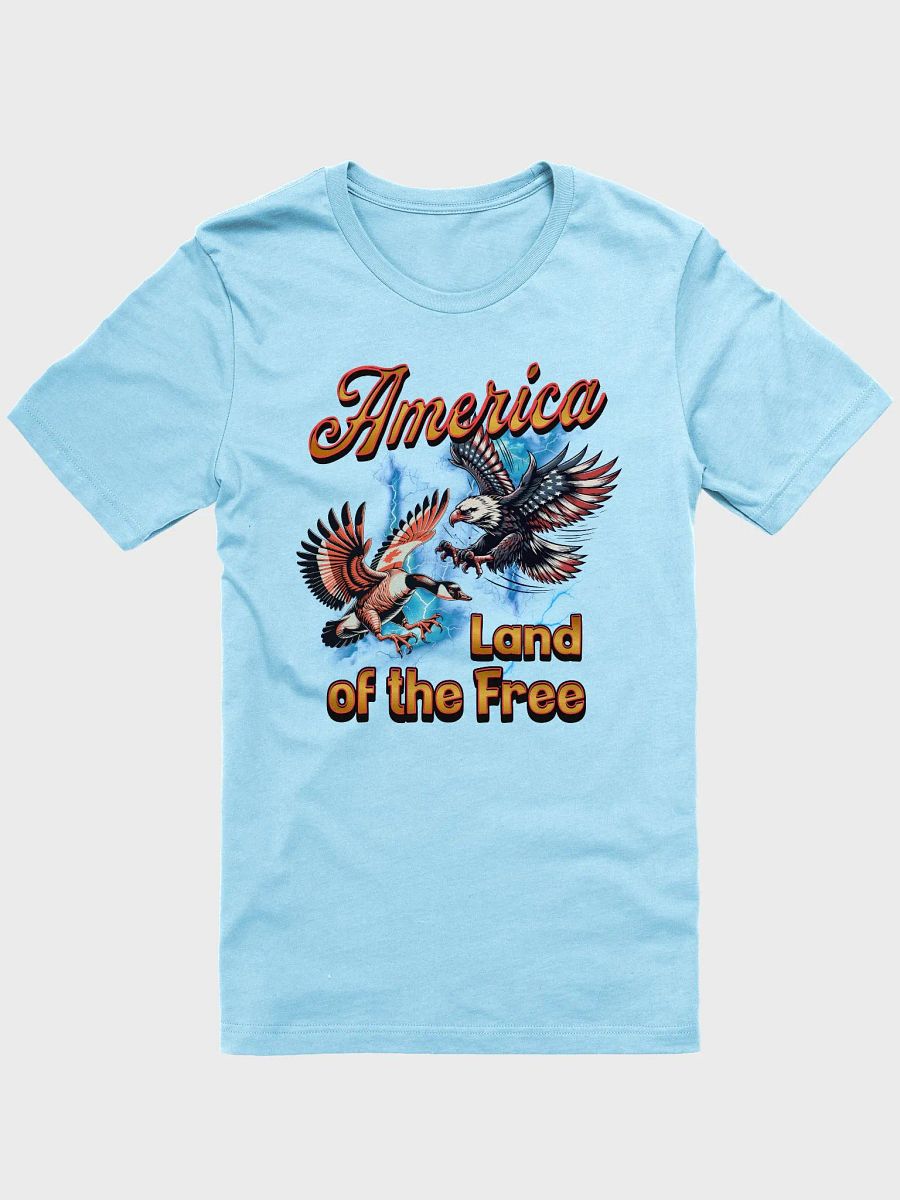 America Land Of The Free Patriotic Freedom Eagle T-Shirt product image (19)