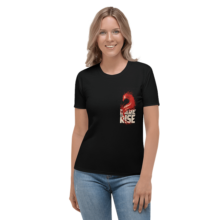 Dare To Rise - Women's Tee - Dual Print (Back and Pocket Front) product image (2)