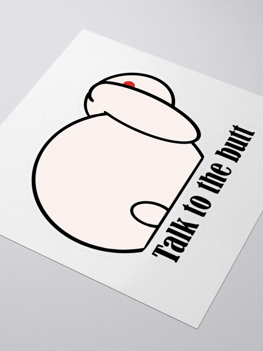Talk to the butt bunny sticker product image (3)