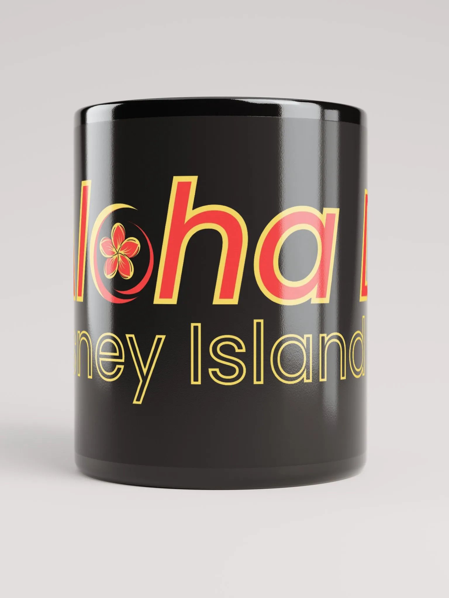 (NEW) Aloha DIS Plumeria Black Mug product image (5)