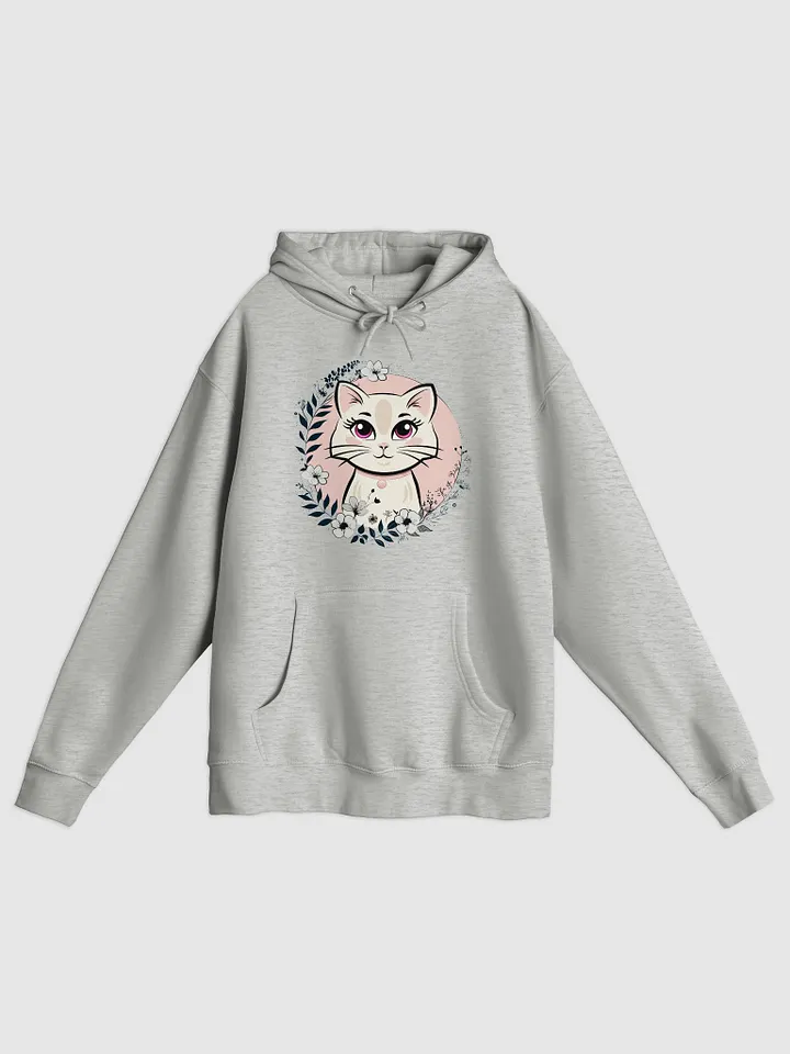 Floral Cat Circle Women’s Hoodie – Unique & Cozy product image (1)
