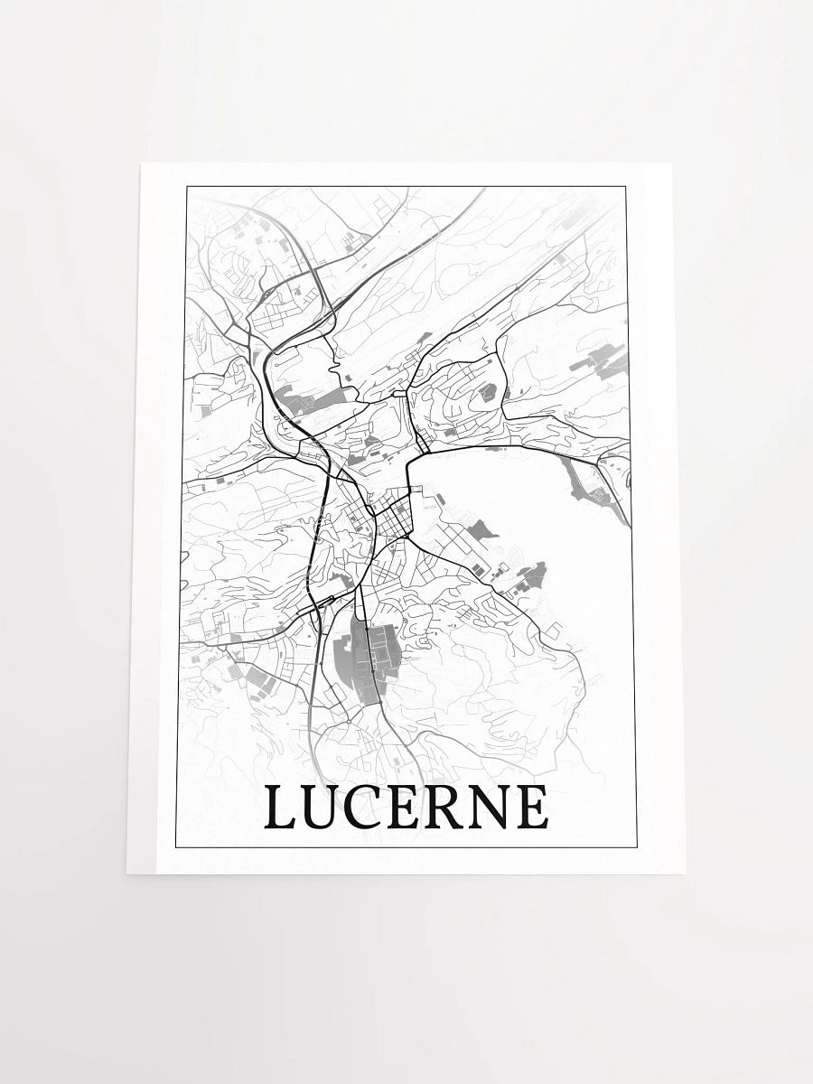 Lucerne, Switzerland, city map print product image (18)