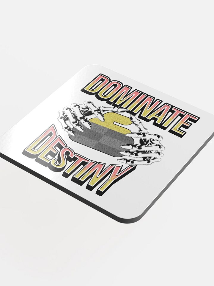 Dominate Destiny Curling Cork Coaster product image (1)