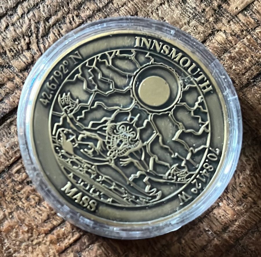 LOVECRAFT P.I. *Prototype* Innsmouth, MA Challenge Coin product image (4)