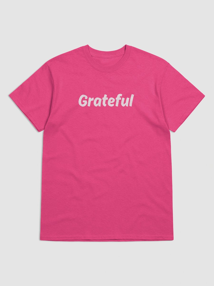 “Grateful” Upbeat Unisex Cotton Tee #2 product image (4)