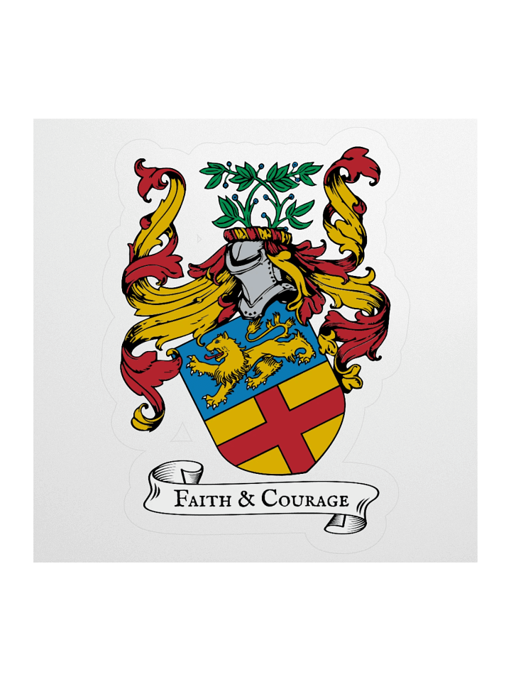 Faith & Courage Coat of Arms Sticker product image (1)