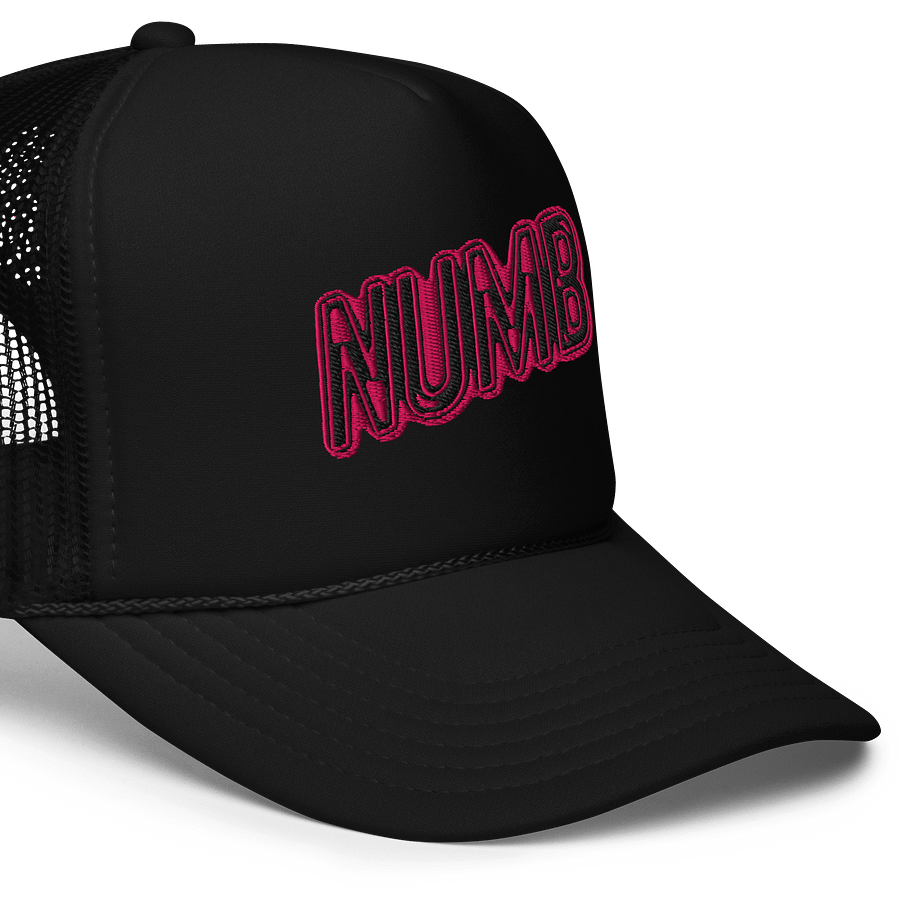 Bleed Neon (NUMB) (PINK) Trucker Hat product image (5)
