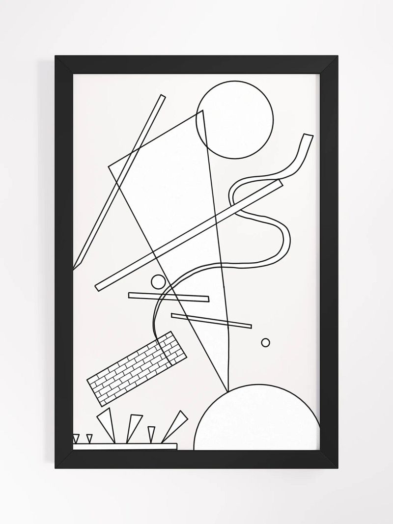 Color-Your-Own Kandinsky's Framed Poster! 12