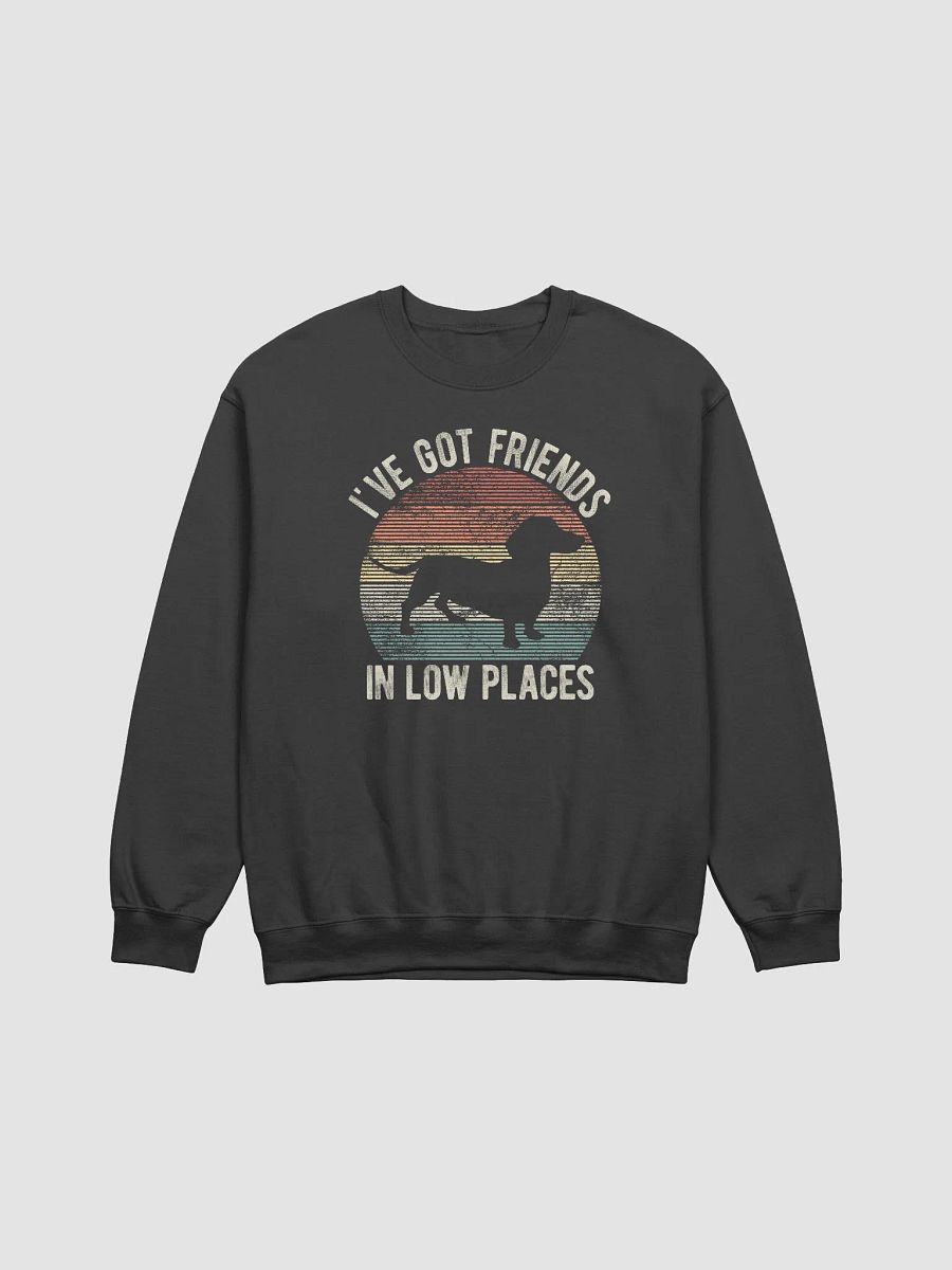 I've Got Friends in Low Places Dachshund Sweatshirt | Funny Sweatshirt for Doxie/Wiener Paw-rents product image (3)