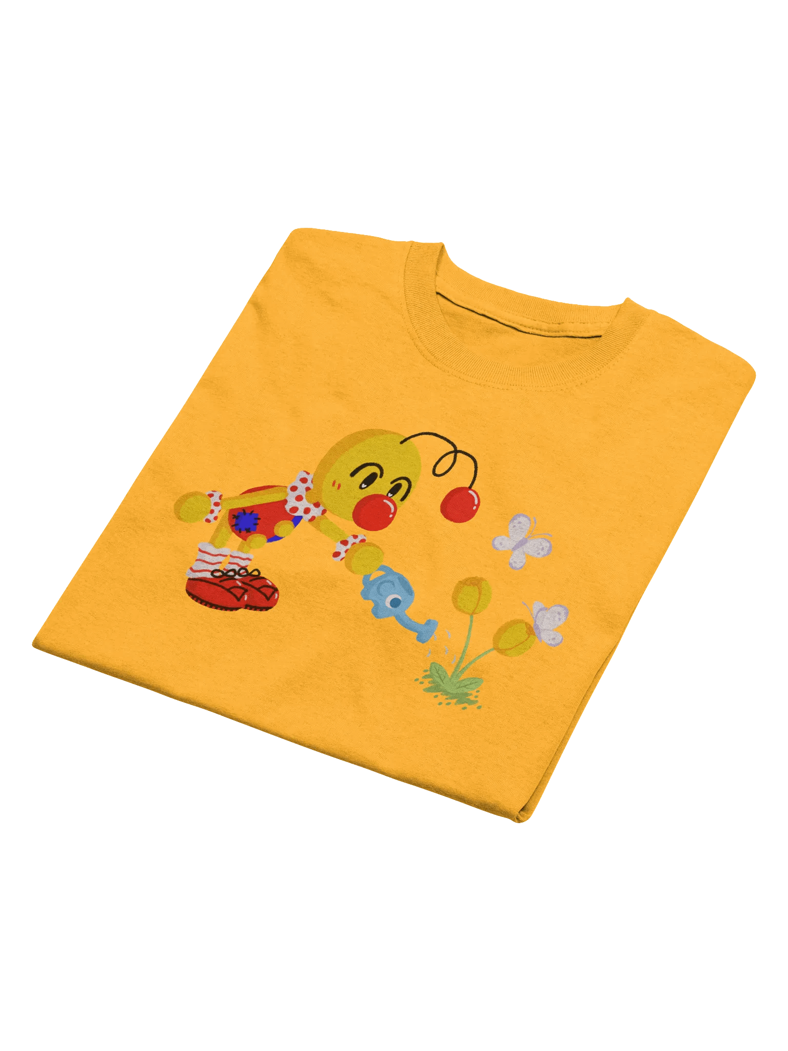 Boyoyoing Watering Tulips Flat Unisex T-Shirt product image (10)