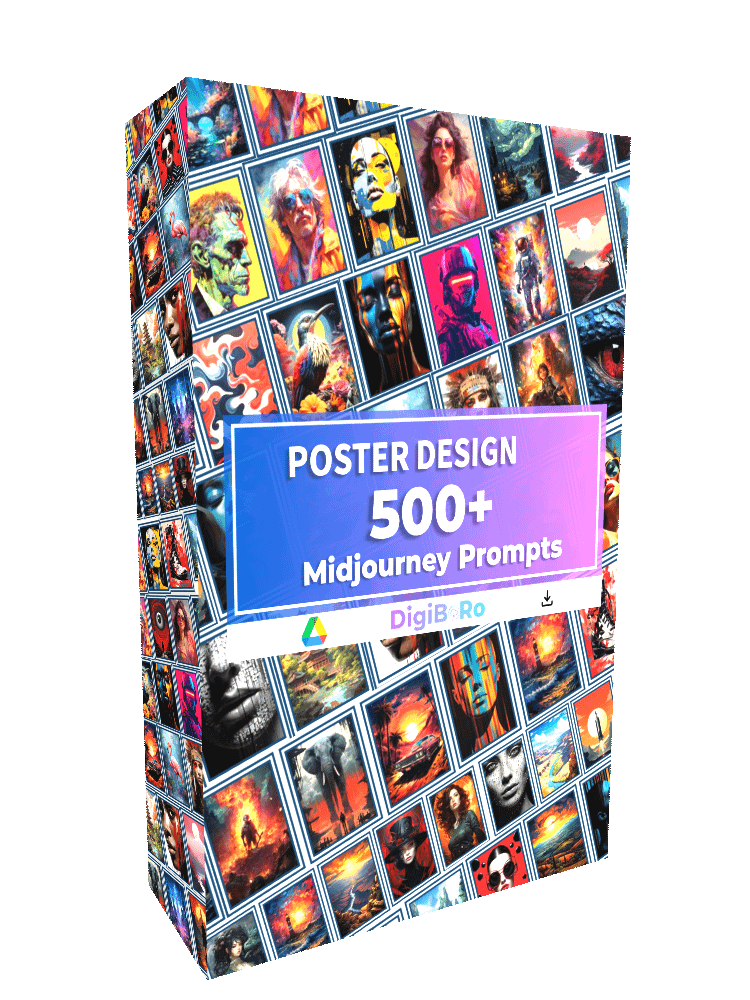 500+ Poster Designs Midjourney Prompts product image (1)