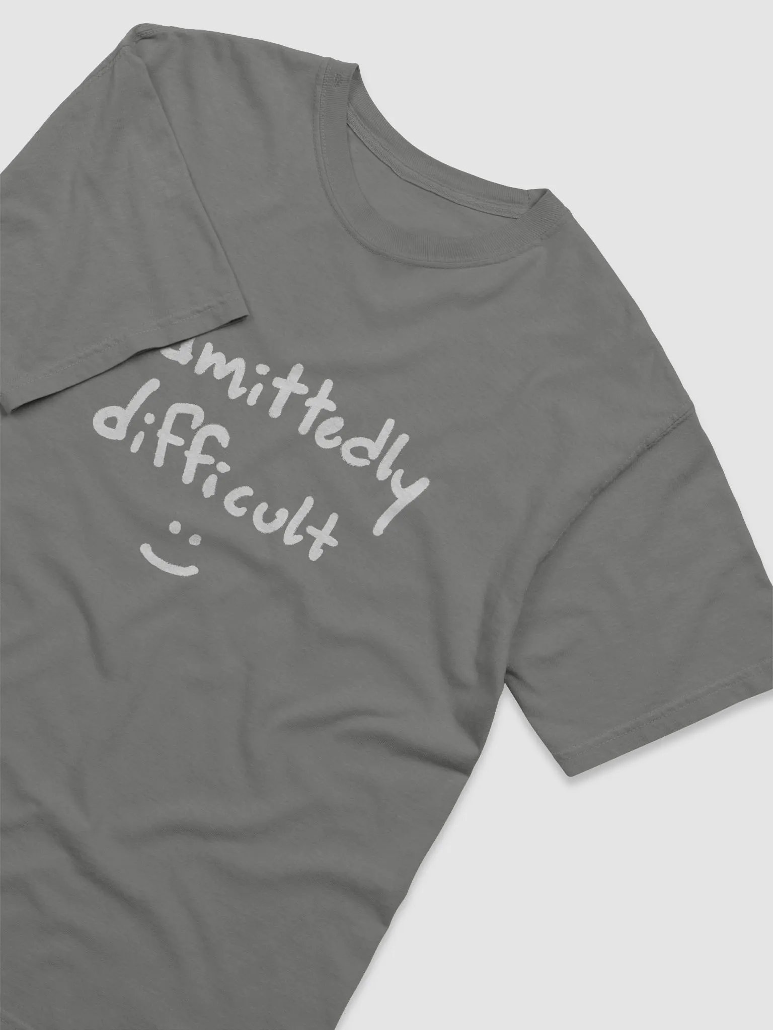 admittedly difficult (white) garment-dyed tee product image (3)