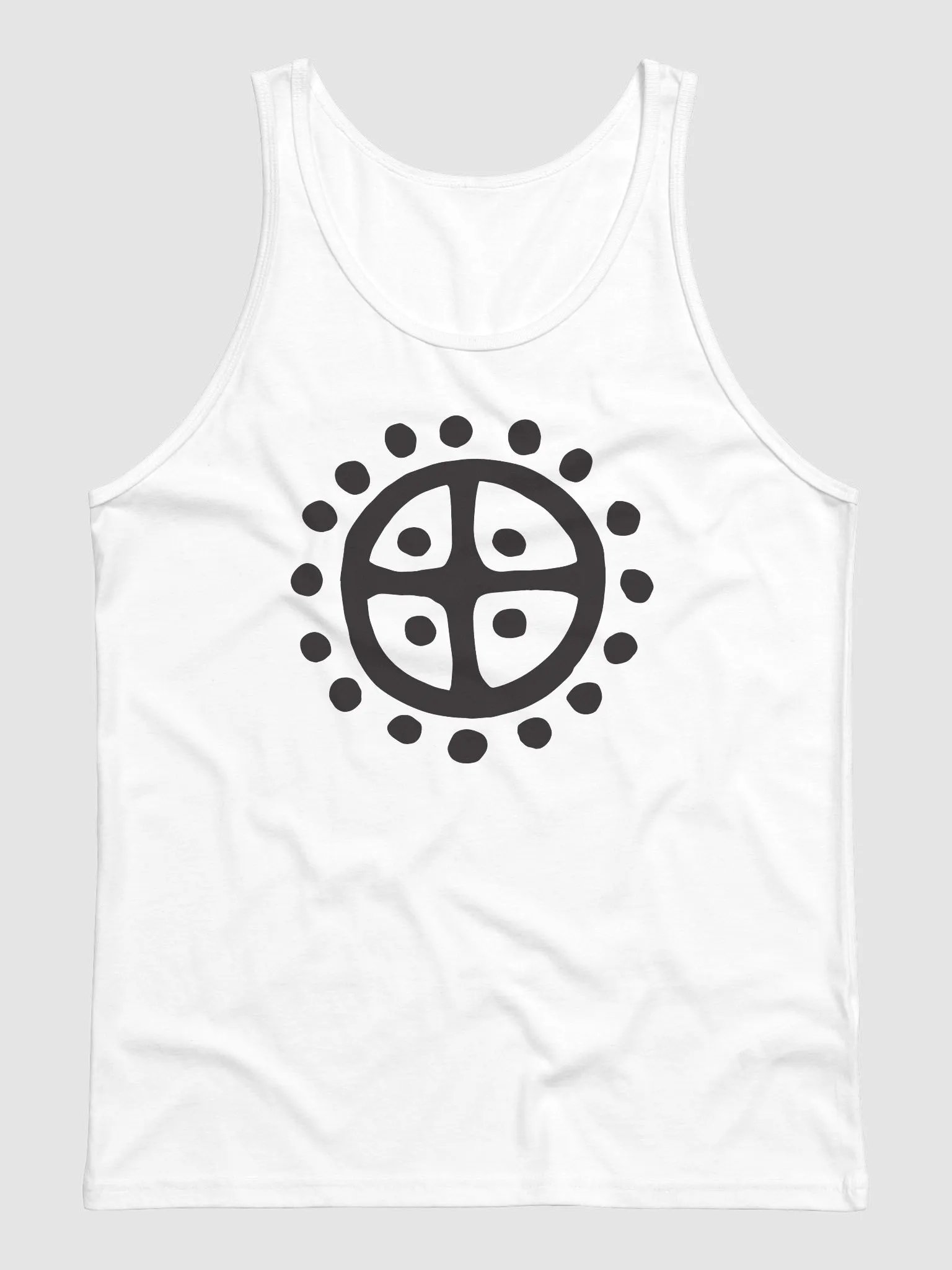 Solar Wheel Men's Tank Top White product image (2)