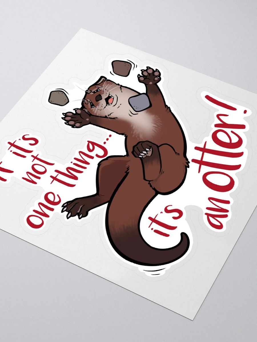Otter Juggle Vinyl Sticker product image (3)