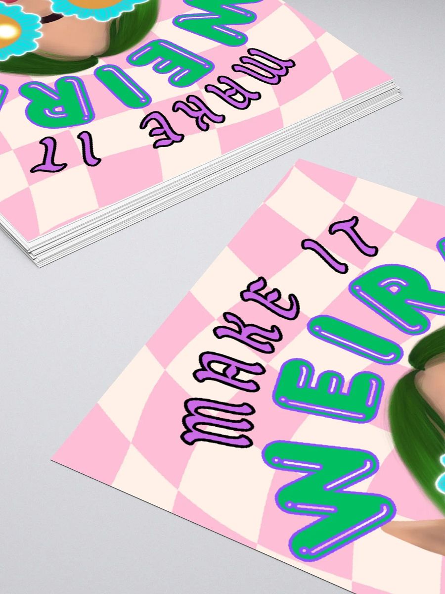 Make it weird sticker product image (4)
