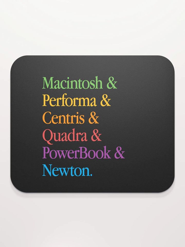 1993 Lineup Black Mouse Pad product image (2)